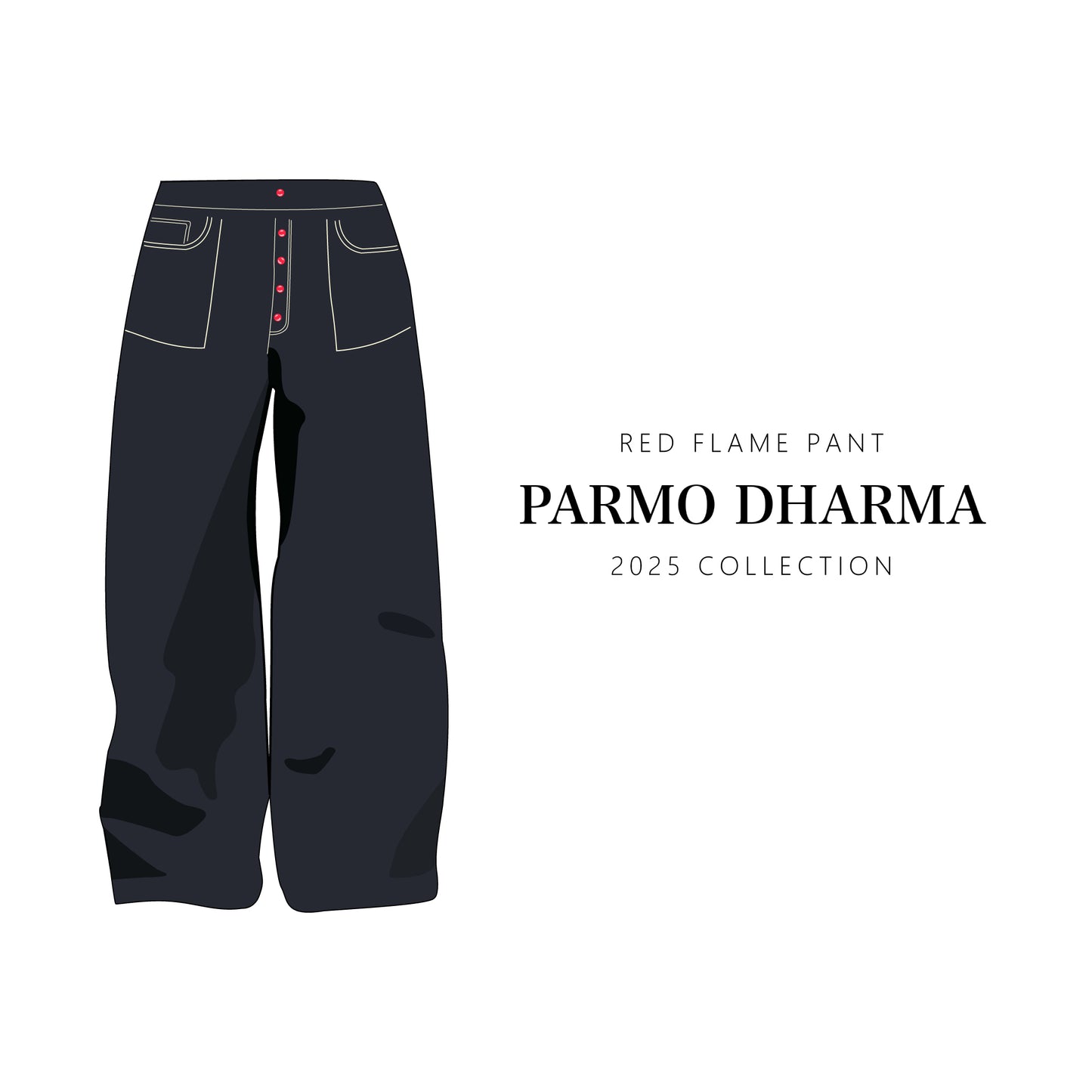 Custom Red Flame Pants