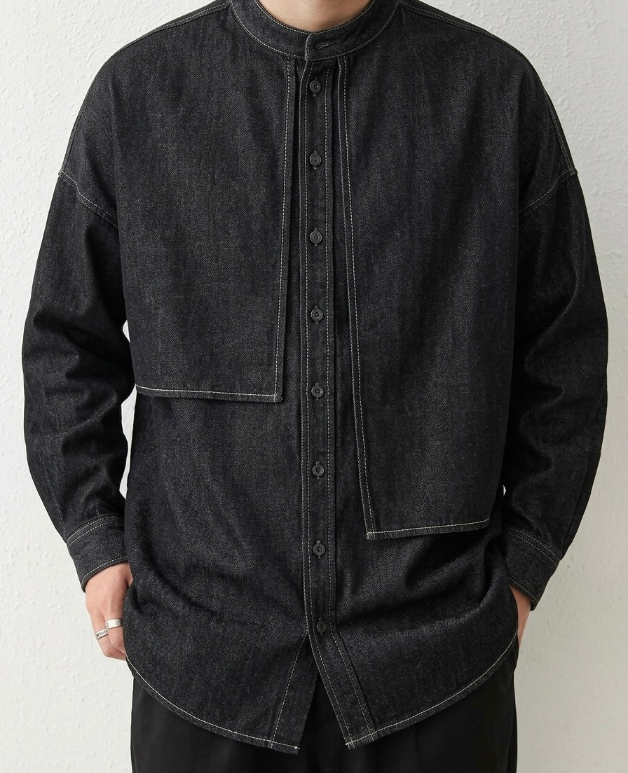The Black Dirt Denim Shacket.