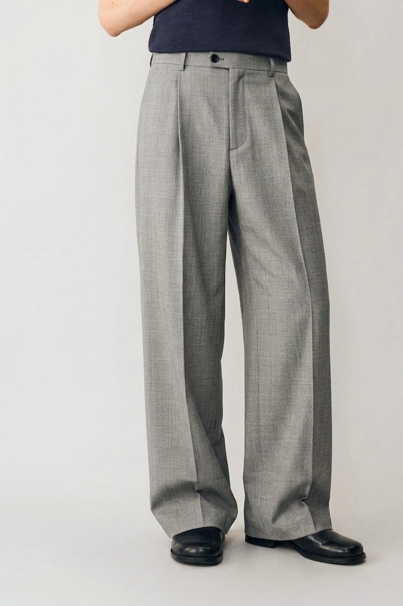 Tailored Selfwork linen textured Suitpants