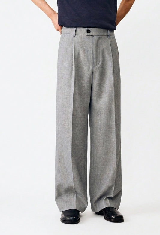Tailored Selfwork linen textured Suitpants