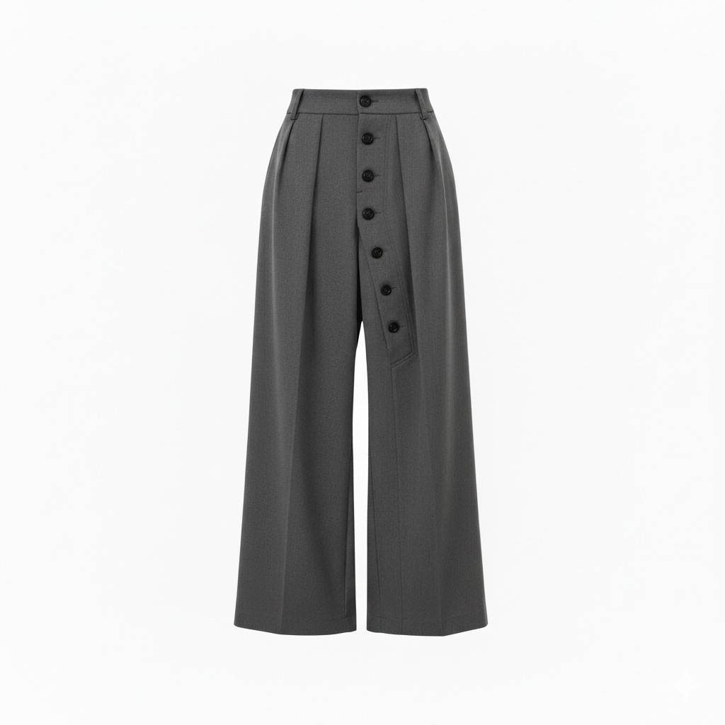Side Quest Cross-Button Tailored Pants