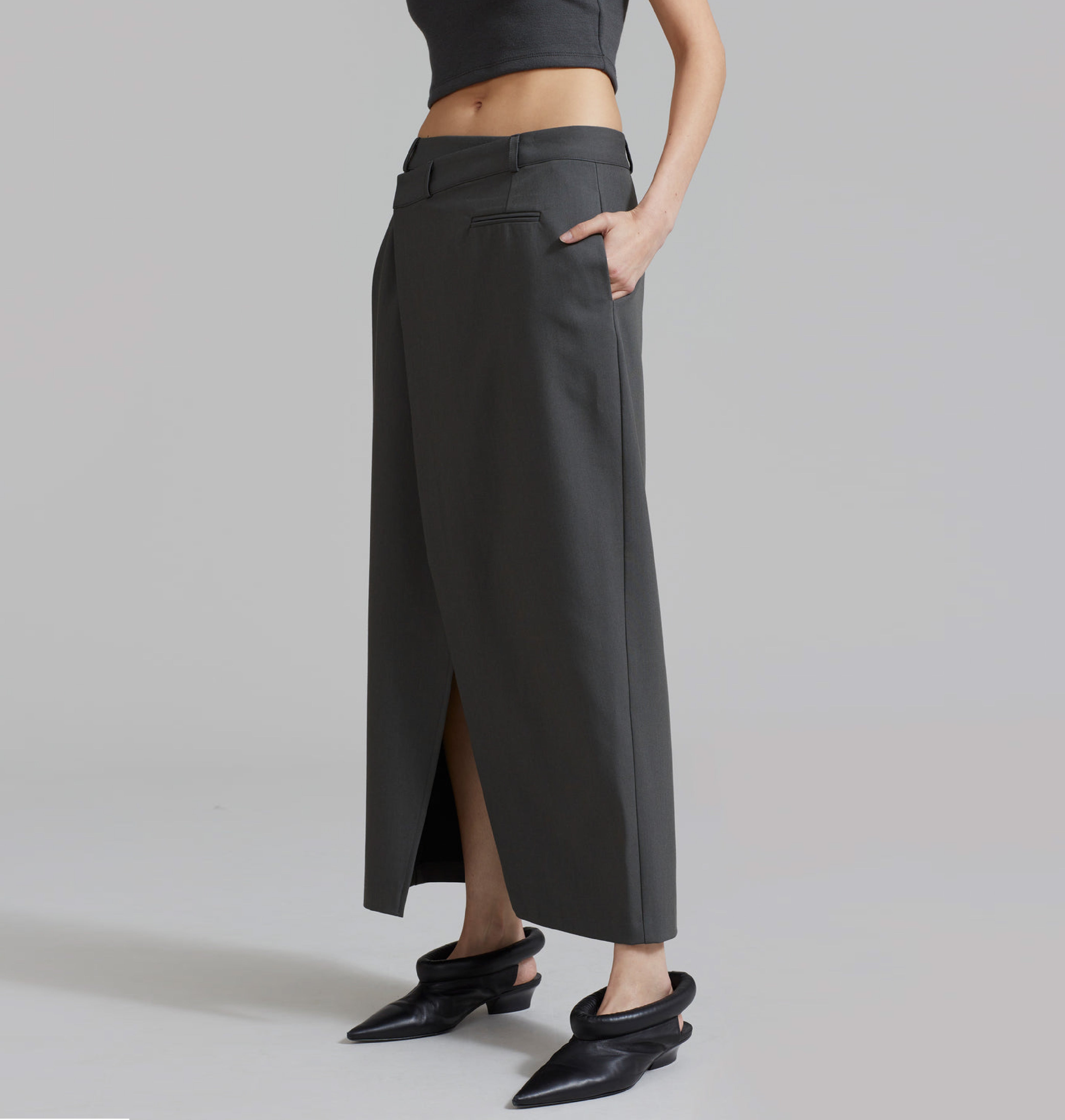 Cruise Trousers Blue Dharma Silk Satin
