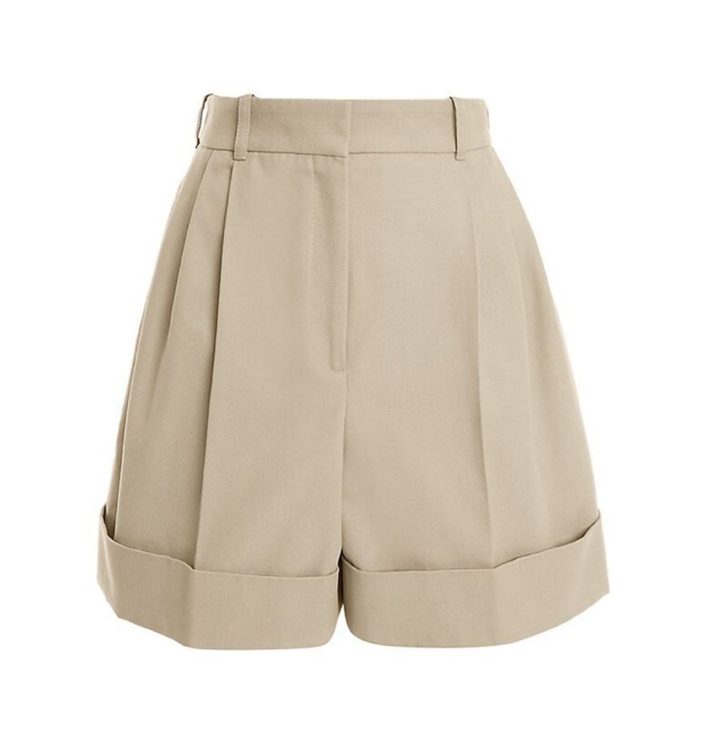 Tailored Bermuda Shorts Pleated wide leg
