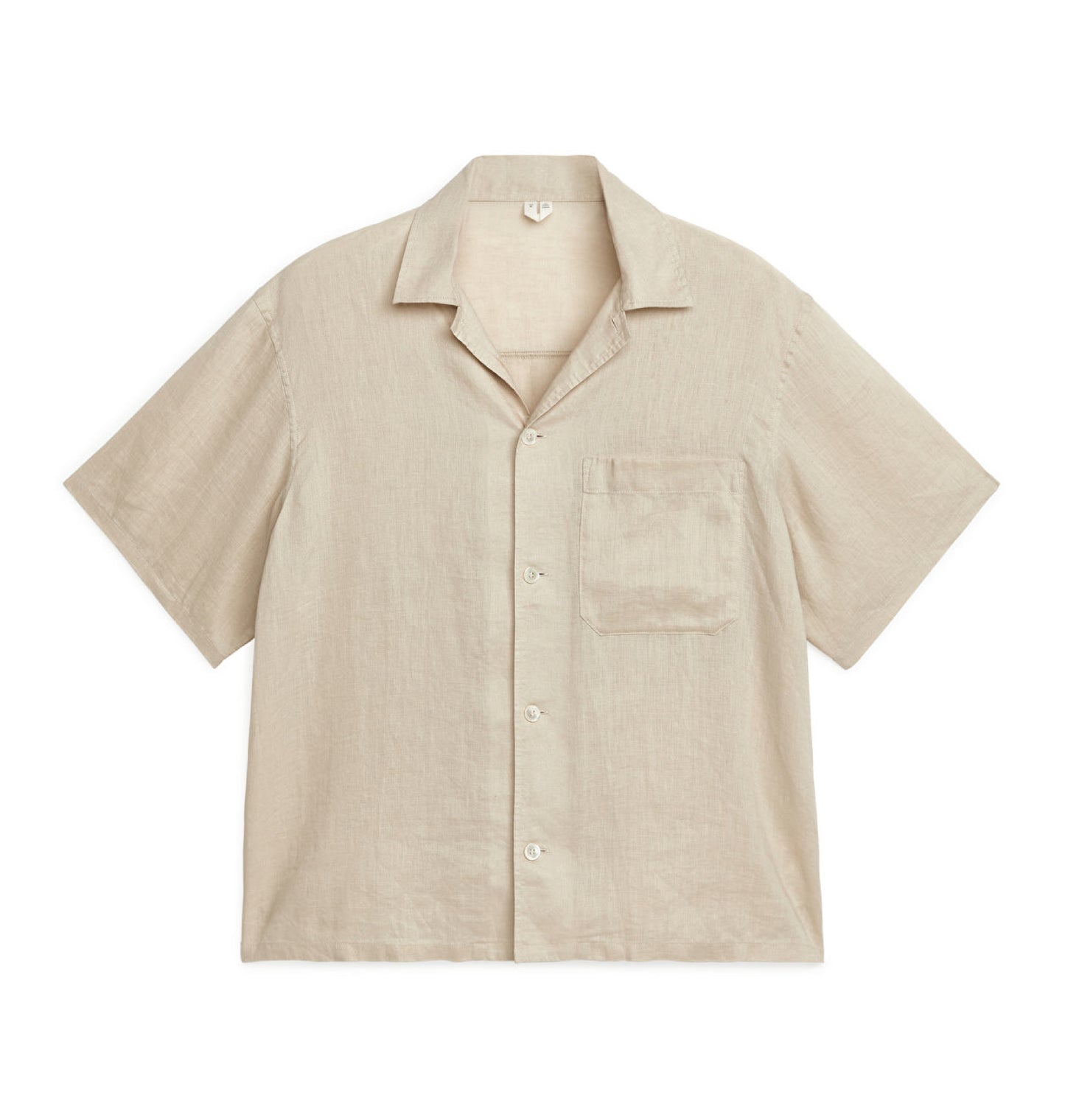 Tailored Cuban Collar Linen Shirt