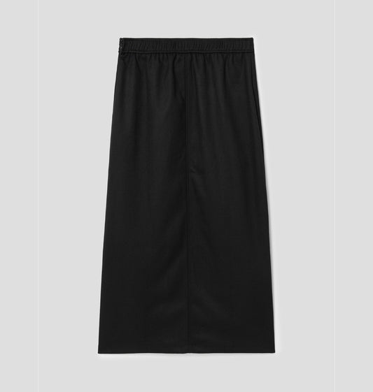 Tailored cargo skirt with high slit back